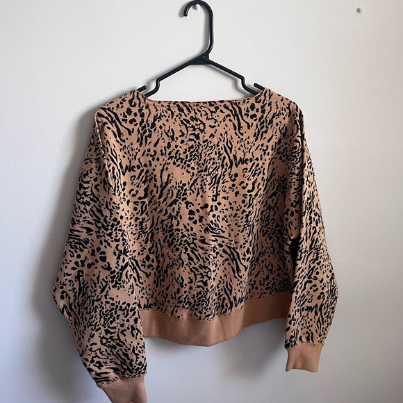 Oversized cheetah crew neck - Picture 2 of 5